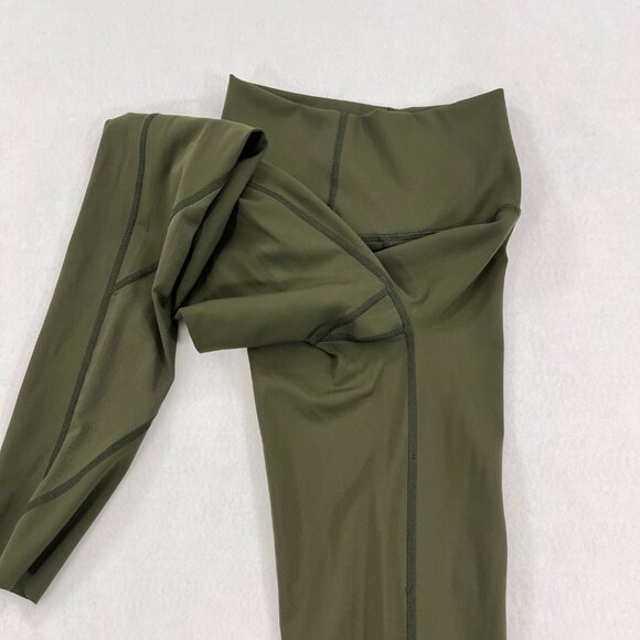 Aerie Offline XS Goals High Waisted Pocket Legging Olive Green Mesh Extra Small - Picture 7 of 16